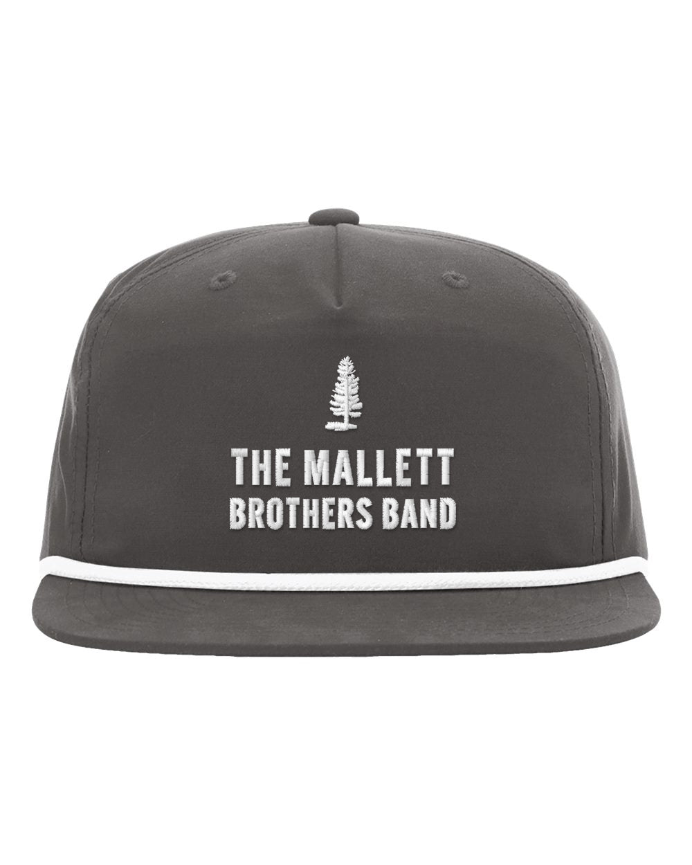 The Mallett Brothers Band embroidered rope hat - Charcoal/White
