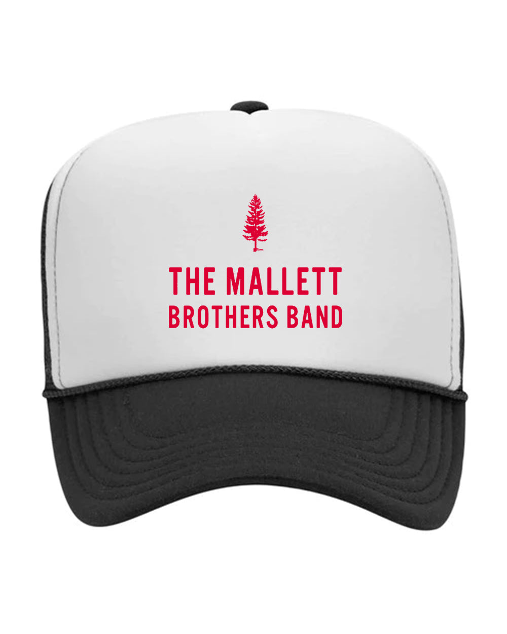 The Mallett Brothers Band printed foam trucker hat - Black/White/Black