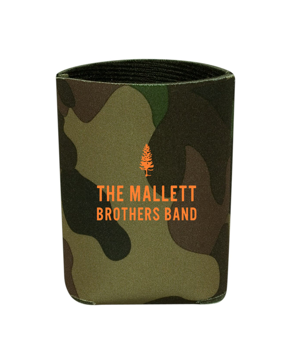 The Mallet Brothers Band koozie - Retro Camo